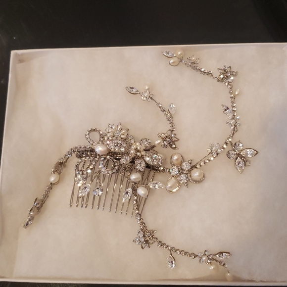 Bridal Pearl and Crystal Comb main image 5